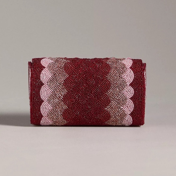 Anthropologie Beaded Petal Clutch - Picture 2 of 3